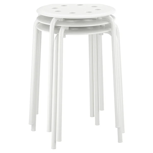 Ikea Marius Tabure Beyaz - Görsel 2