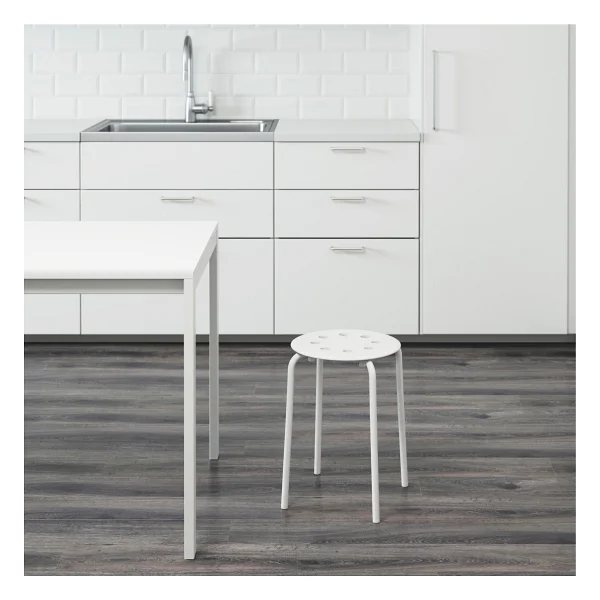 Ikea Marius Tabure Beyaz - Görsel 3
