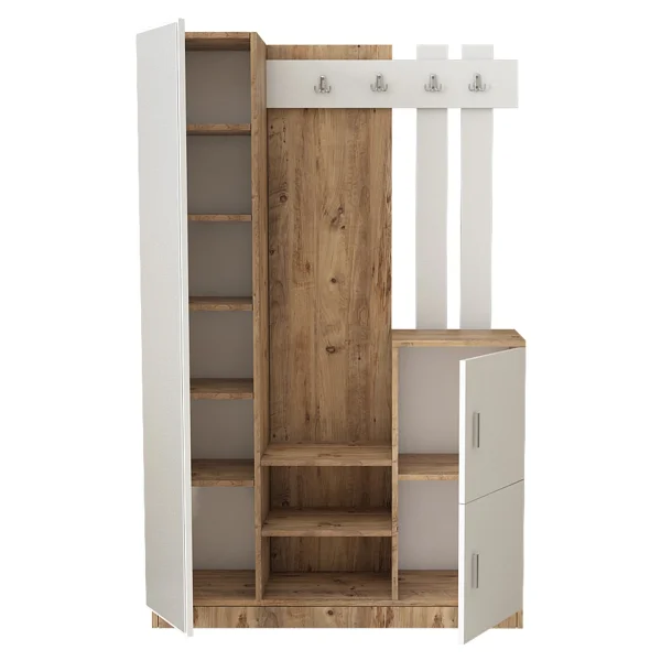 Robin Home Hera Vestiyer Portmanto Ayakkabılık Çam-Beyaz - Görsel 3