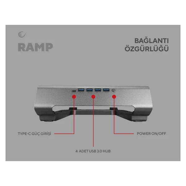 Rampage Ads-T6u Ramp Laptop Standı - Görsel 10