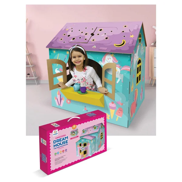 Arnas Toys 5036 Unicorn Dream House 3d Maket Karton Oyun Evi - Görsel 4