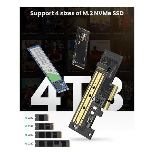 Ugreen Pcıe 3.0 M.2 Nvme Ve Ngff Okuyucu Adaptör Kartı - Görsel 3