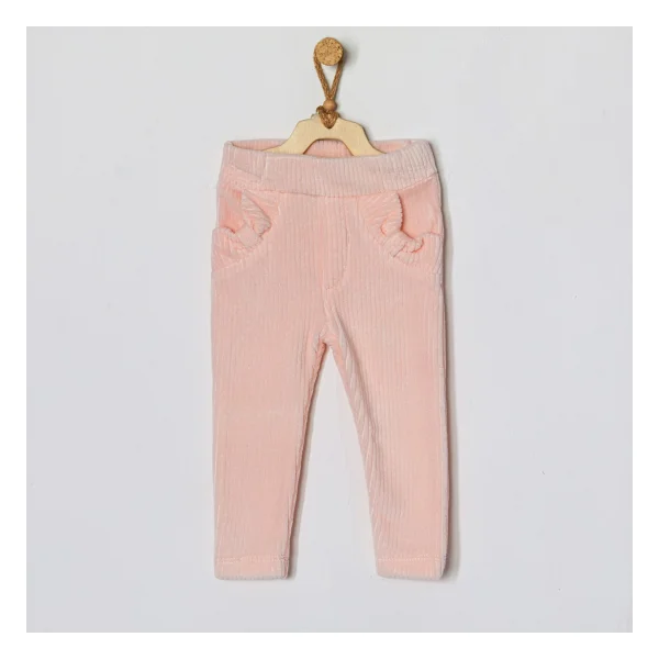 Andywawa Bebek Pantolon Pant Velvet Home Sweet Home Ac22122 - Açık Pembe - 1 - 3 Ay - Görsel 2
