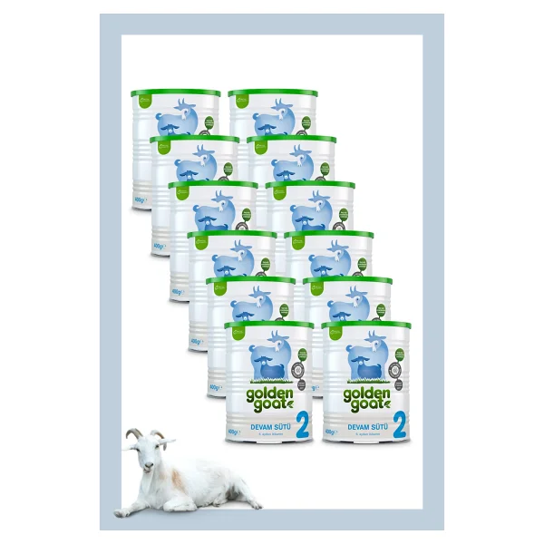 Golden Goat 2 Keçi Sütlü Devam Sütü 400 Gr 12 Adet - Görsel 3