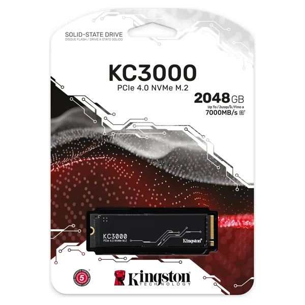 Kingston Kc3000 Skc3000s/2048g Pcı-Express 4.0 2 TB M.2 SSD - Görsel 3