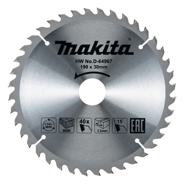 Makita D-64967 Eko Daire Testere 190 x 30 mm - Görsel 2