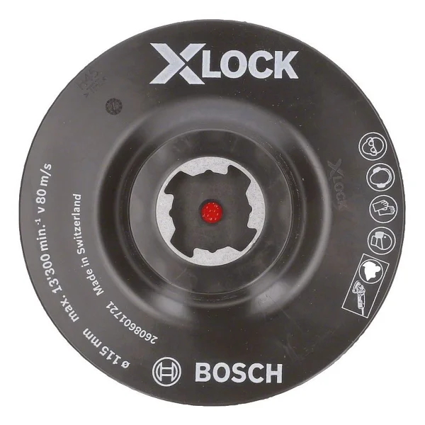 Bosch X-Lock 115 Mm M14 Cırtlı Zımpara Tabanı 2608601721 - Görsel 2
