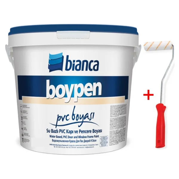Bianca Boypen Pvc Kapı-Pencere-Tavan Boyası Kullanıma Hazır 1 Kg Beyaz Rulo -Su Bazlı-Kokusuz - Görsel 2