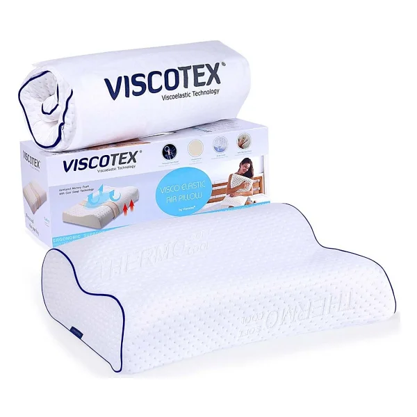 Viscotex Yüksek Boyun Destekli Yastık / High Orthopedic Pillow 55x40x13/11 - 55 X 40 Cm - Görsel 5