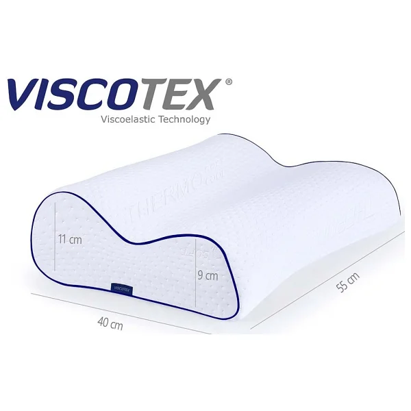 Viscotex Yüksek Boyun Destekli Yastık / High Orthopedic Pillow 55x40x13/11 - 55 X 40 Cm - Görsel 2