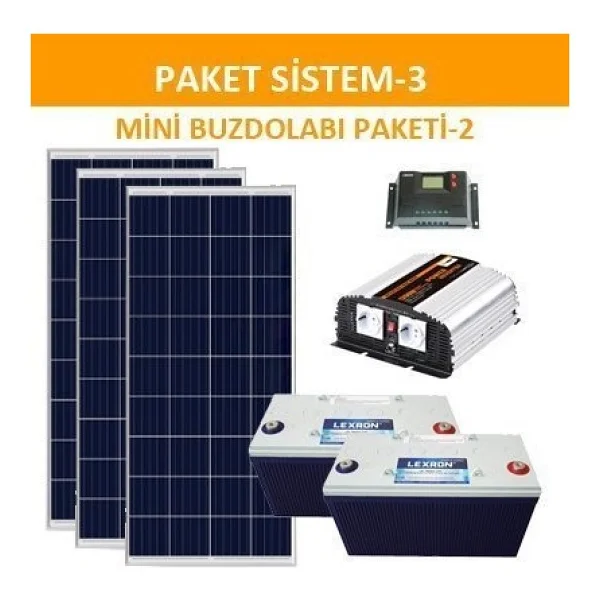 Lexron Mini Bağ Evi Güneş Enerjisi Solar Paketi 1200w Inverter 170w Güneş Paneli Paket 3 - Görsel 6