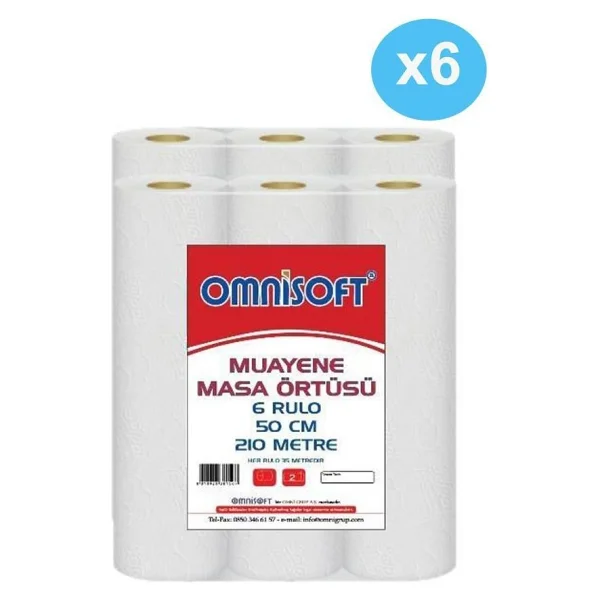 Omnisoft 6 Koli Muayene Masa Sedye Örtüsü Laminesiz 36 Rulo - Görsel 4