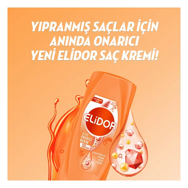 Elidor Superblend Anında Onarıcı Bakım Şampuan 650 Ml + Saç Kremi 200 Ml - Görsel 5