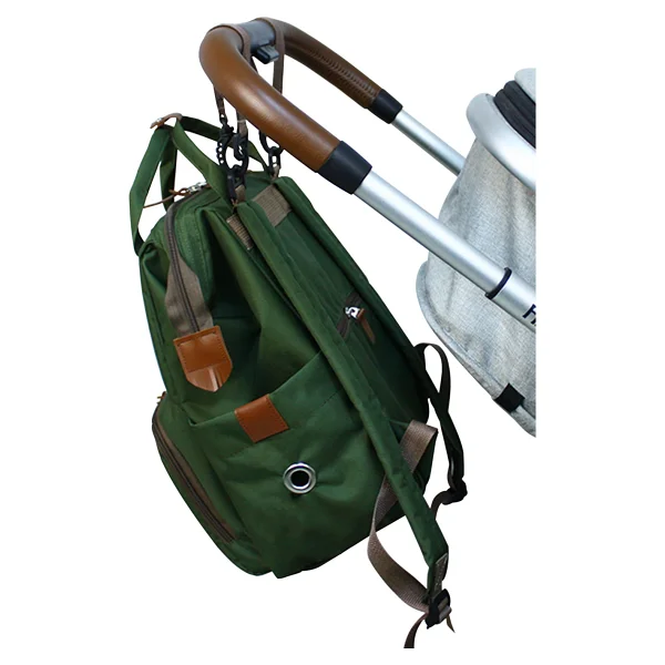 Stylo Monaco Baby Bag Baskılı Anne Bebek Bakım Sırt Çantası - Görsel 3