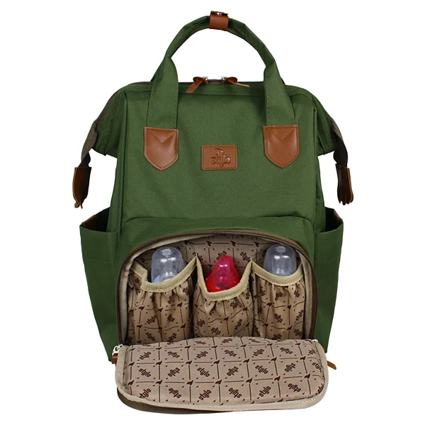 Stylo Monaco Baby Bag Baskılı Anne Bebek Bakım Sırt Çantası - Görsel 4