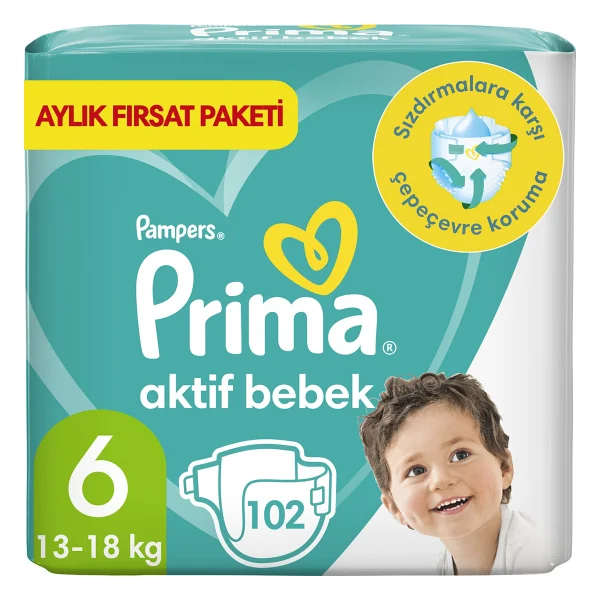 Prima Aktif 5 Numara Junior 46'lı 2 Adet Bebek Bezi - Görsel 10