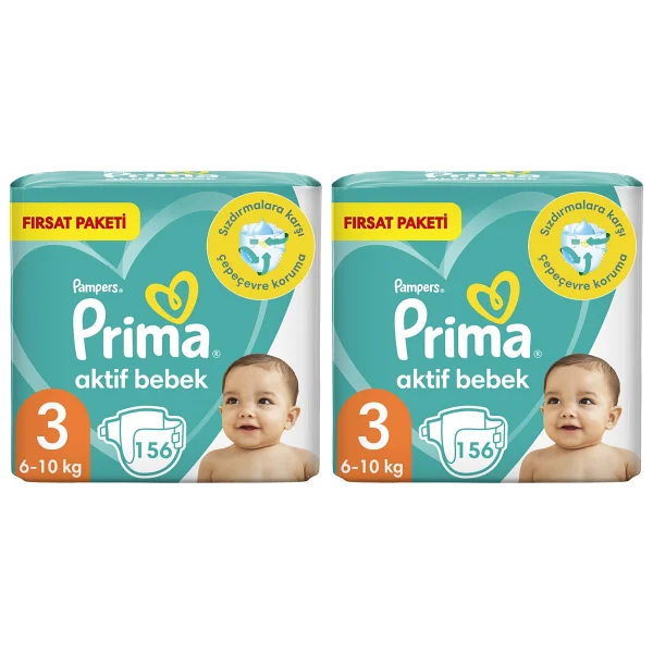 Prima Aktif 3 Numara Midi 312'li Bebek Bezi - Görsel 2