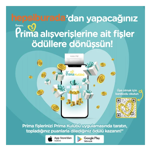 Prima Aktif 3 Numara Midi 312'li Bebek Bezi - Görsel 4