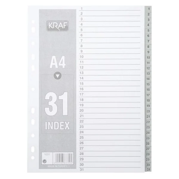 Kraf 1031 1-31 Rakamlı Seperatör - Görsel 2