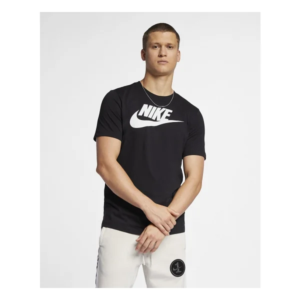 Nike Sportswear AR5004-010 Siyah Kısa Kollu Bisiklet Yaka Erkek Tişört - Görsel 2