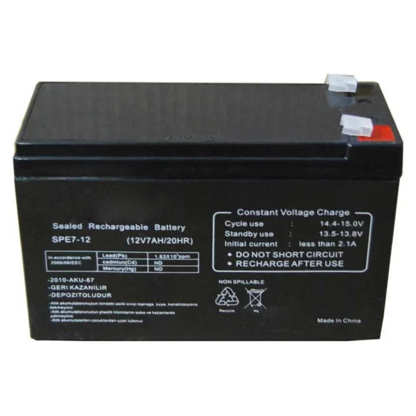 Ttec Çocuk Akülü Araba Için 12 Volt 7 Amper Kuru Tip Akü Herzaman Yeni Tarihli Akü 12v 7ah 20hr - Görsel 2