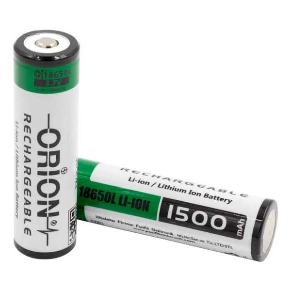 Orion 18650l 3.7 V 1500 mAh Başlı Li-İon Şarjlı Pil - Görsel 6