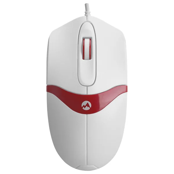 Everest Sm-220 Beyaz-Kırmızı Optik Kablolu Mouse - Görsel 2