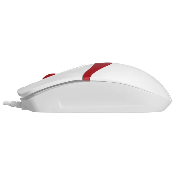 Everest Sm-220 Beyaz-Kırmızı Optik Kablolu Mouse - Görsel 4