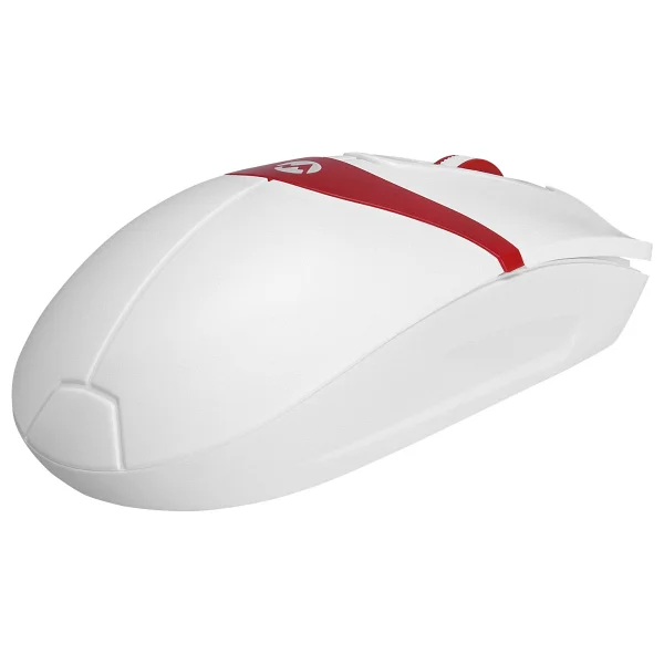Everest Sm-220 Beyaz-Kırmızı Optik Kablolu Mouse - Görsel 5