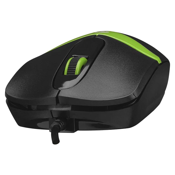 Everest Sm-220 Siyah-Yeşil Optik Kablolu Mouse - Görsel 3