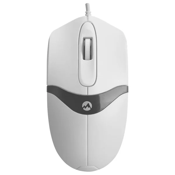 Everest Sm-220 Beyaz-Gri Optik Kablolu Mouse - Görsel 2