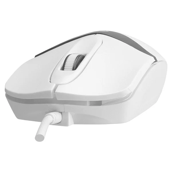Everest Sm-220 Beyaz-Gri Optik Kablolu Mouse - Görsel 3