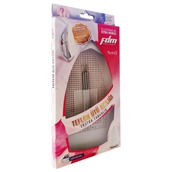Fdm Ev Tipi Parlatmaz Ütü Altlığı Teflon Ütü Taban Aparatı Yaylı Bağlantılı Tüm Ev Tipi Ütülere Uyumlu - Görsel 3