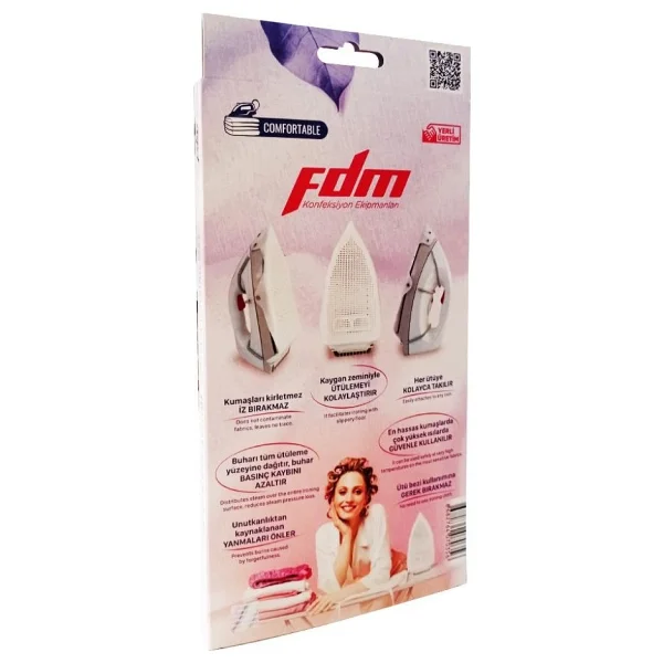 Fdm Ev Tipi Parlatmaz Ütü Altlığı Teflon Ütü Taban Aparatı Yaylı Bağlantılı Tüm Ev Tipi Ütülere Uyumlu - Görsel 5