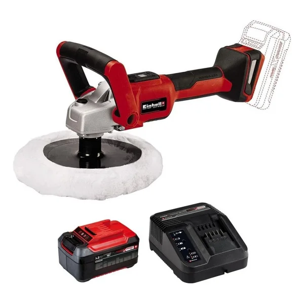 Einhell Ce-Cp 18/180 Li E Tek Akülü 5.2 Ah Polisaj Makinesi - Görsel 3