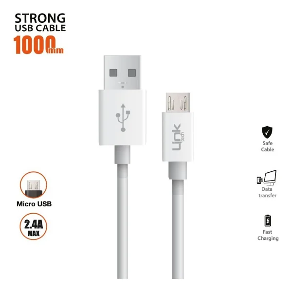 Linktech K558 1 M 2.4a Micro USB Şarj Kablosu - Görsel 2