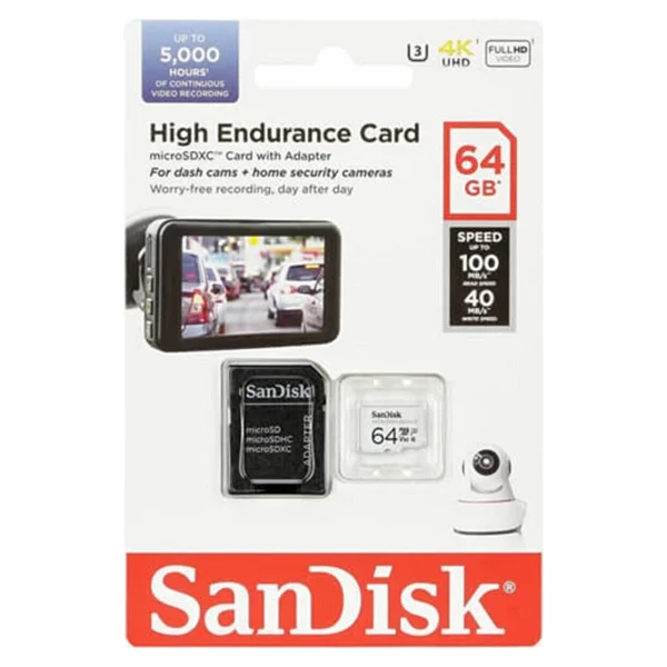 Sandisk High Endurance Sdsqqnr-064g-Gn6ıa Class 10 Uhs-I U3 V30 64 GB Micro Sd Kart - Görsel 4