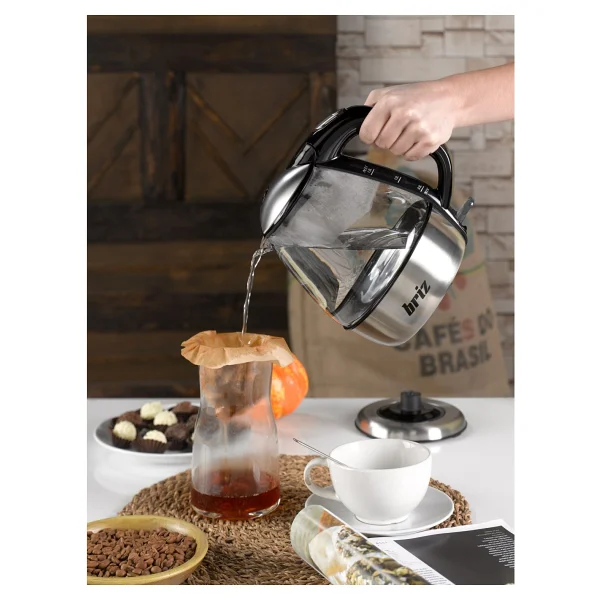 Briz Br711 1.5 Lt 2200 W Cam Kettle - Görsel 3