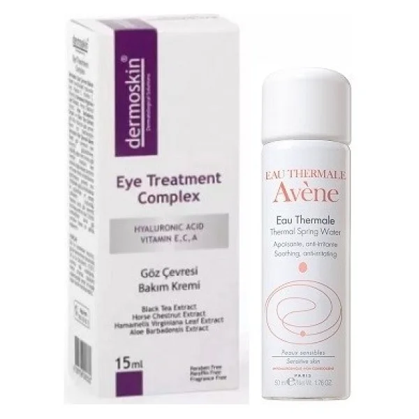 Dermoskin Nemlendirici Etkili Thermal Su 50 Ml+Dermoskin Göz Çevresi Bakım Kremi 15 Ml - Görsel 2