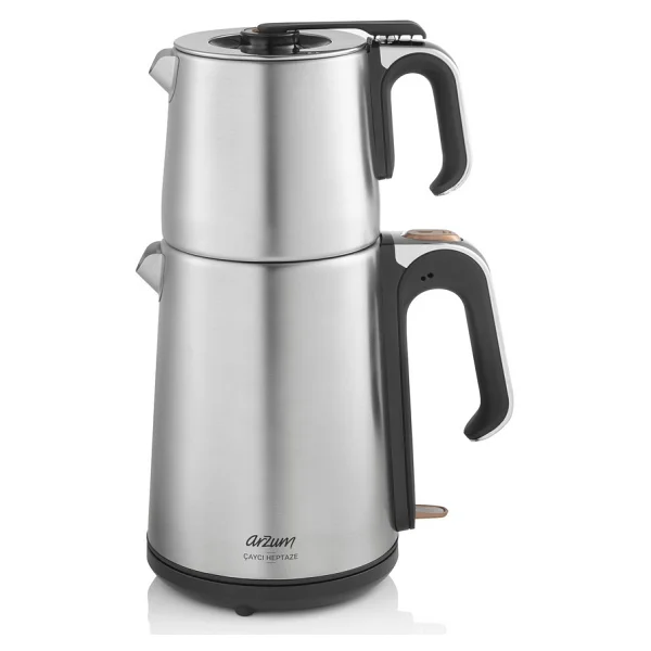 Arzum Ar3023 Çaycı Heptaze 1650 W Çelik Çay Makinesi - Görsel 3