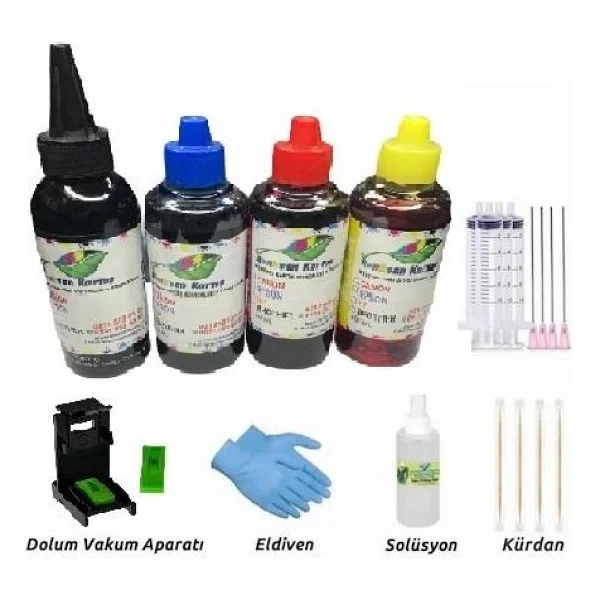 Canon Pg-510/ Cl-511 Kartuş Uyumlu Dolum Seti 4x100ml - Görsel 6
