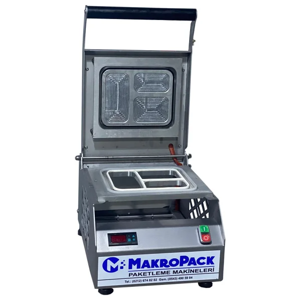 Makropack 3 Gözlü Paslanmaz Tabak Kapatma Makinesi - Görsel 3