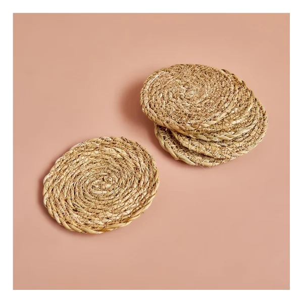 Bella Maison Rafe 6'lı Bardak Altlığı Naturel (10 Cm) - Görsel 6