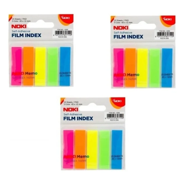 Noki Memo Film Index 5 Renk 25 Yaprak 12 X 45 Mm 3'lü - Görsel 2
