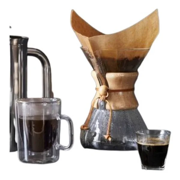 Epinox Cam Kahve Demleme Chemex - 600 Ml - Beyaz - Görsel 2