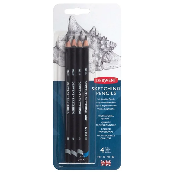 Derwent Sketching 4'lü Dereceli Kalem Seti - Görsel 2