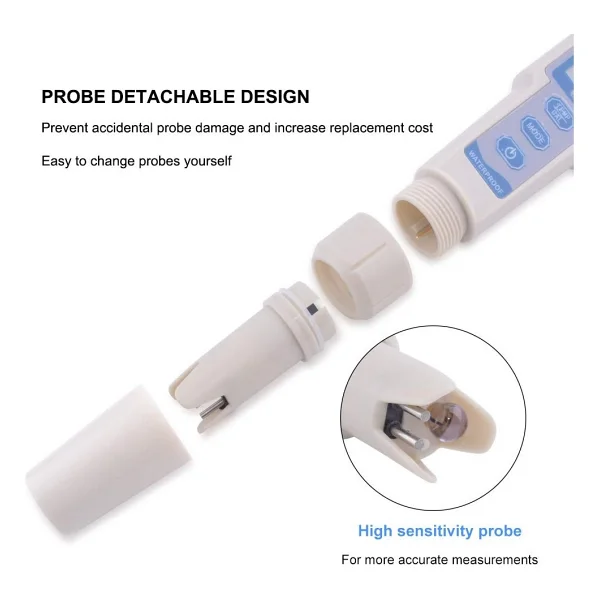 Aek-Tech Ph-3508 4'ü 1 Arada Ph Metre Tds Ec Ve Sıcaklık Ölçer - Görsel 4