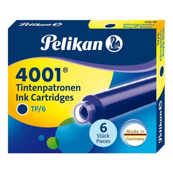 Pelikan Dolma Kalem Tüpü 6 Lı Mavi 4001-301176 - Görsel 2