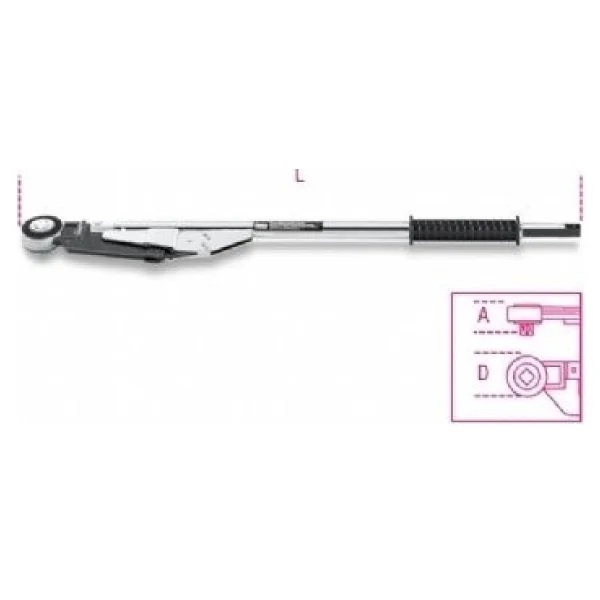 Beta 677/100 3/4" 300-1000 Nm Cırcırlı Tork Anahtarı - Görsel 2