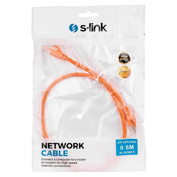 S-Link Sl-Cat606 Utp 0.6 M Cat6 Patch Kablo - Görsel 7
